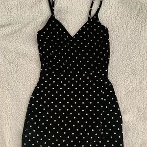SOPRANO Black Polka Dot Romper